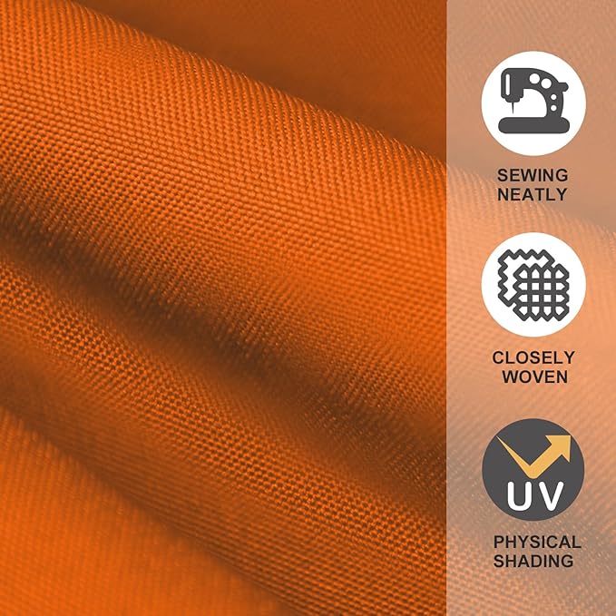 EliteShade USA 9FT Patio Umbrella Replacement Covers 8 Ribs Market Umbrella Canopy Cover (CANOPY ONLY) (Rust)