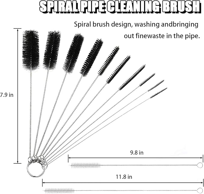 Spray Gun Cleaning Kit, Air Paint Airbrush Maintenance Brush - Image 3