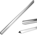 1x1x48 Inches 304 Stainless Steel Wall Corner Guards (10-Pack) Heavy Duty Rounded Corner Protector, Smooth Folded Edge Design for Wall Protection Stainless Steel Slab