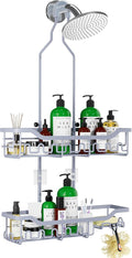 Shower Caddy Hanging Organizer, Extra Large Rack Over Showerhead by Joqixon