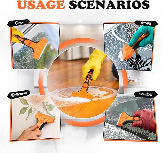 JETMORE 2 Pack Window Scraper Floor Scraper - Image 5
