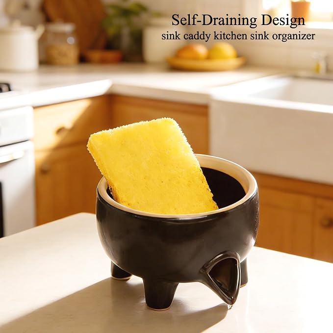 Ceramic Sponge Holder with Drainage - Image 3