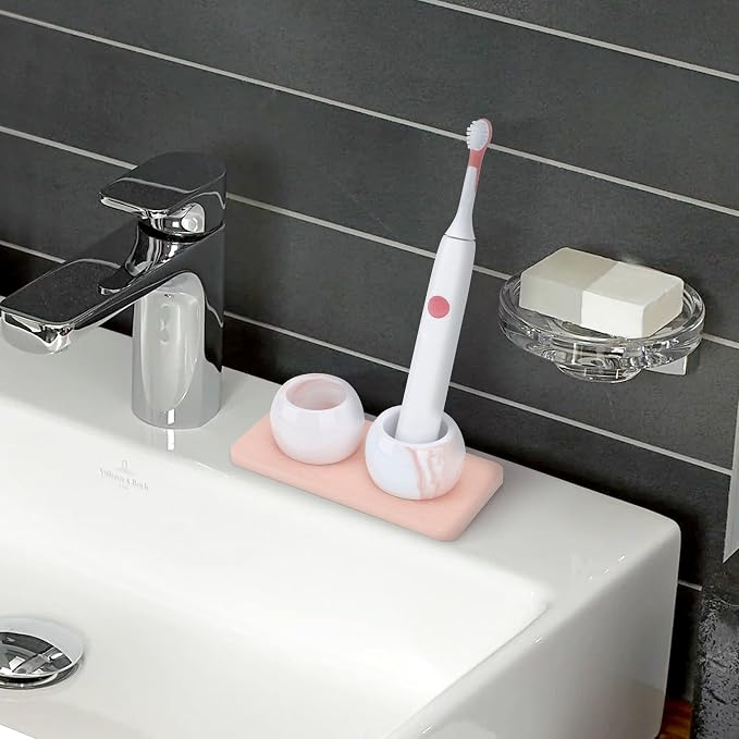 2 Pack Ceramic Toothbrush Holder - Image 7
