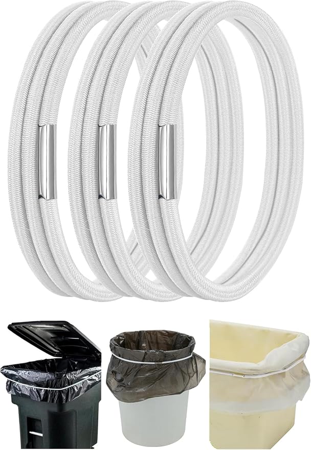 Trash Can Bands Set of 3, Garbage Can Rubber Bands 13 to 30 Gallon, Trash Can by Hongmed