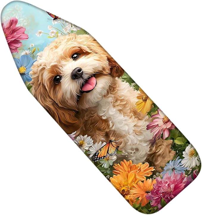Nuxovilar Puppy Butterfly Ironing Board Cover 15x54 Needle Cotton by Nuxovilar