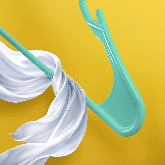 Utopia Home Plastic Hangers 50 Pack – Space Saving Clothes Hanger Aqua | - Image 6