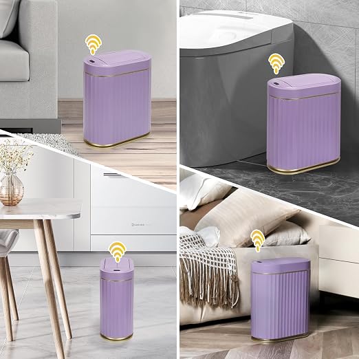 ELPHECO Motion Sensor Bathroom Trash Can - Image 2