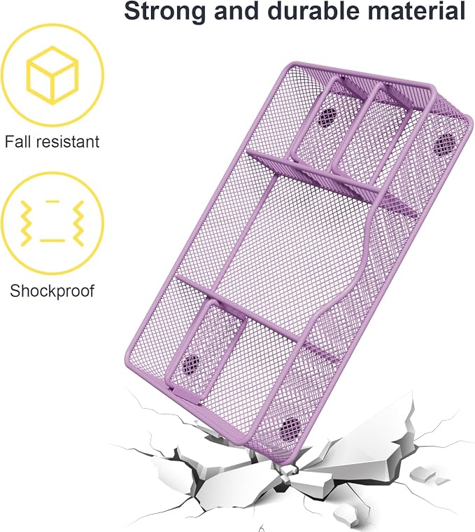 VyGrow Desk Drawer Organizer Tray, Metal Mesh Drawer Organizers Office - Image 3