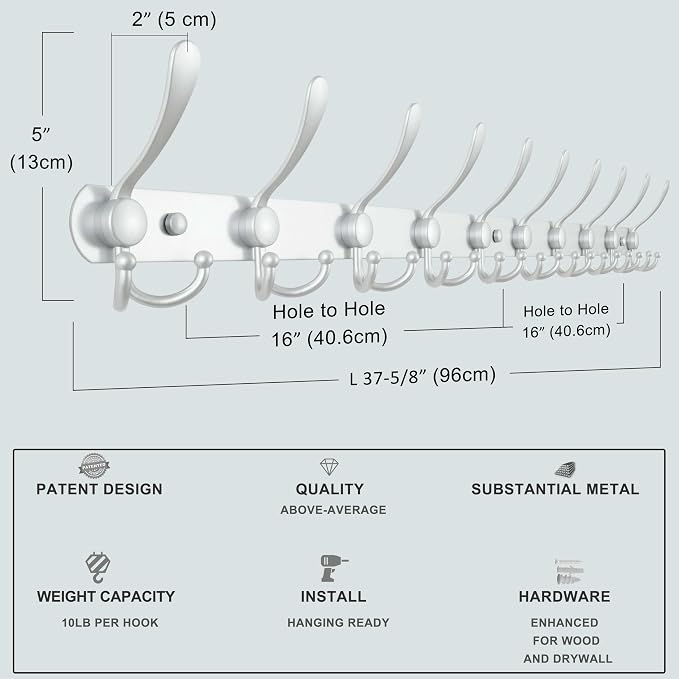 Coat Rack Wall Mount - Image 6