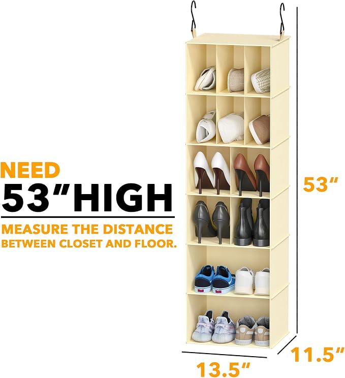 SpaceAid 2 Pack Hanging Closet Organizer and Storage - Image 2