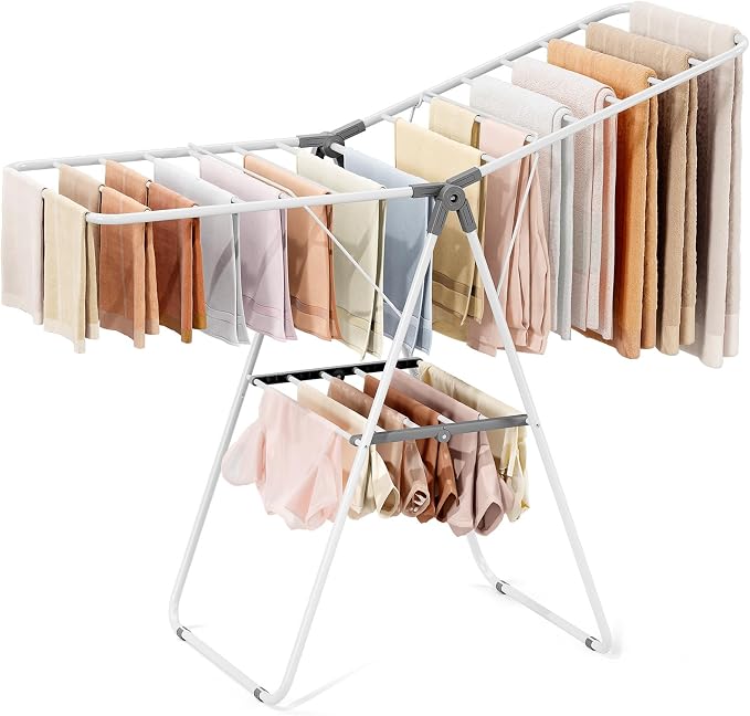 PEXCHASER Foldable Clothes Drying Rack | Adjustable Gullwings Space-Saving by APEXCHASER