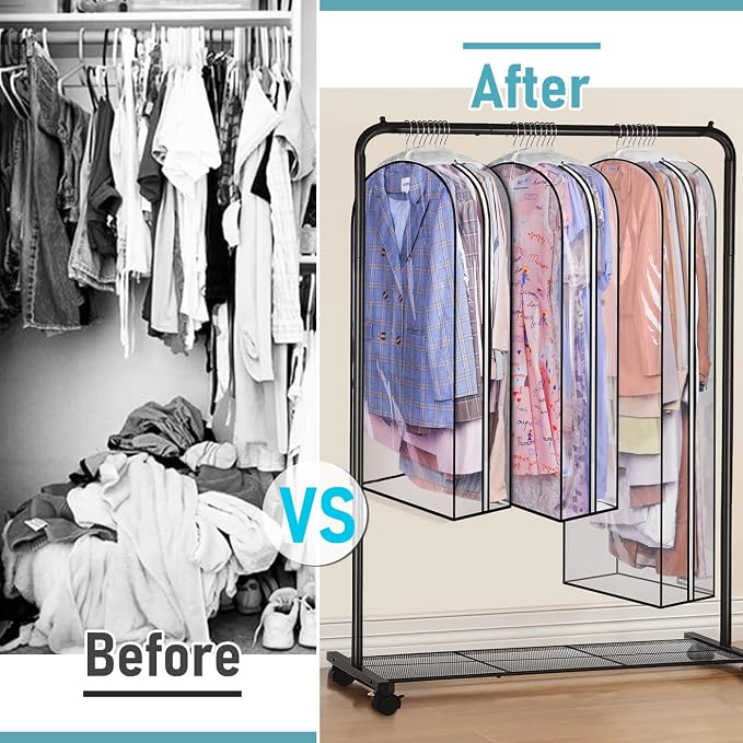 MISSLO 10" Gusseted All Clear Garment Bags - Image 7