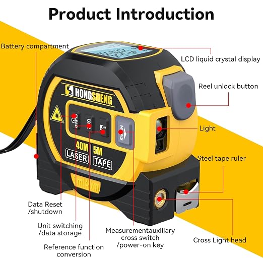 The Ruler 3-in-1 Measuring Tape, Tools Tape Measure, 3-in-1 Rangefinder - Image 6