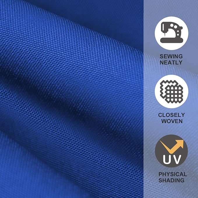 EliteShade USA 9FT Patio Umbrella Replacement Covers 8 Ribs Market Umbrella Canopy Cover (CANOPY ONLY) (Blue)