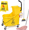 Matthew Cleaning 44Quart Commercial Mop Bucket INCL.Wet String Mop& 19'' by MATTHEWCLEANINGPRODUCTS