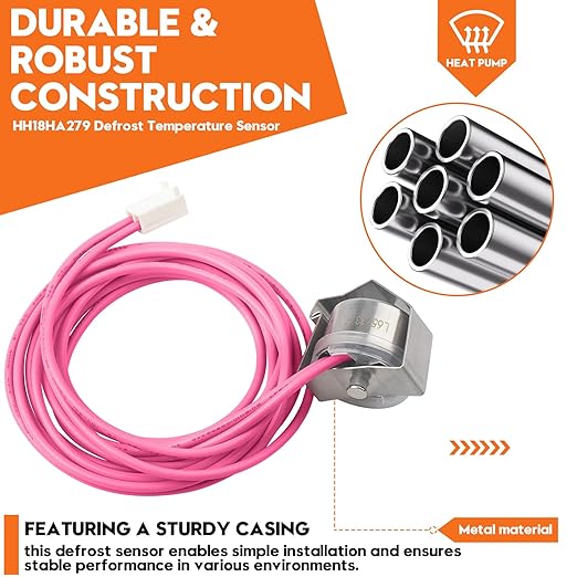HH18HA279 Heat Pump defrost Thermostat/Sensor Compatible with Carrier/Bryant Payne/Nordyne Heat Pump System,Replaces 50VT 024 300, 50VT 030 300, 50VT 030 500,Compatible with Most HVAC Control Systems