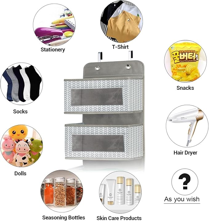 Over the Door Hanging Organizer - Image 5