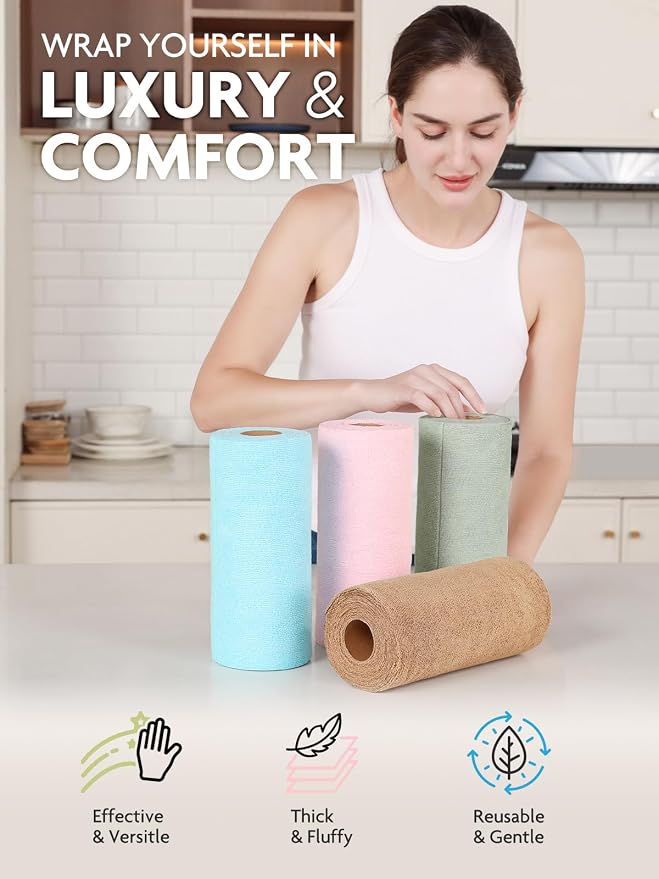 Fantasticlean Kitchen Towels Roll, 80 Sheets - Image 3