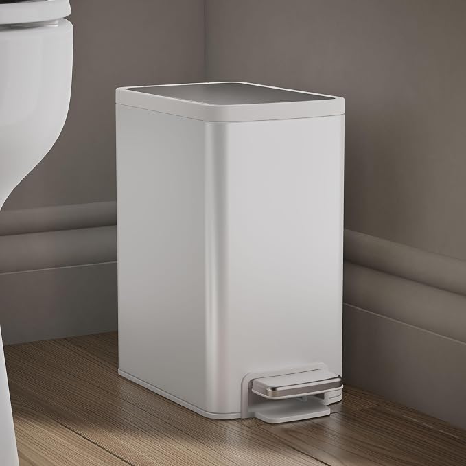 Kohler 6 Liter Stainless Steel Step Trash Can - Image 2