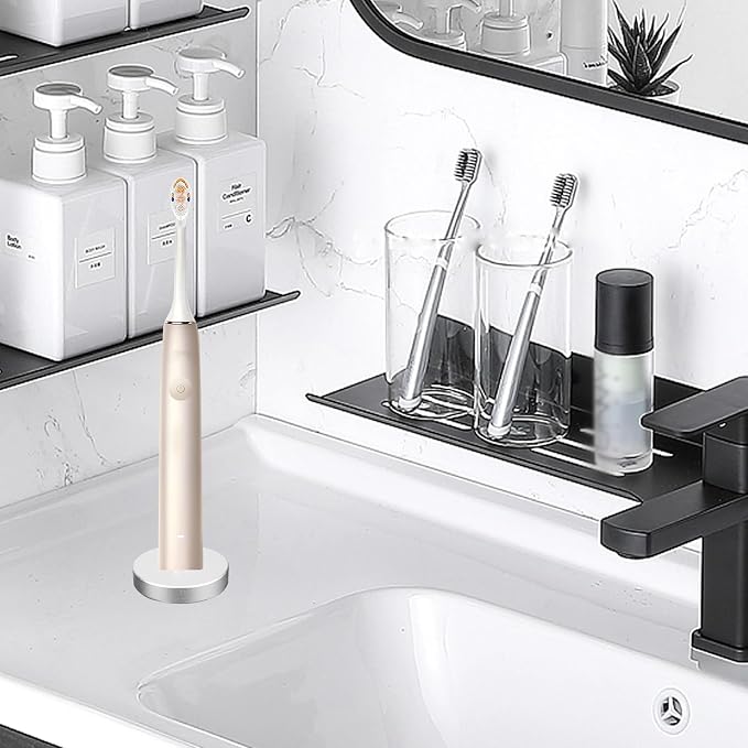 2Pack Silver Electric Toothbrush Holder - Image 6