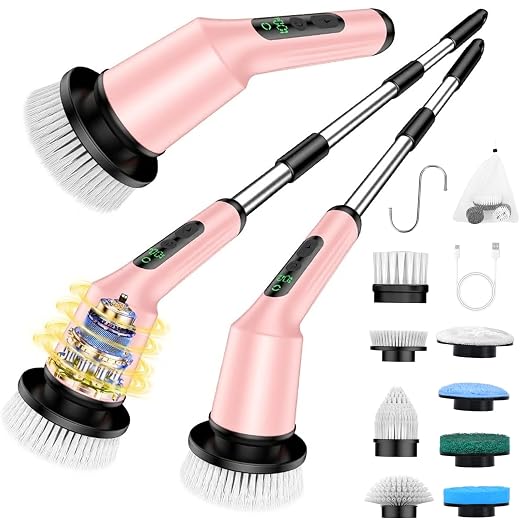 Electric Spin Scrubber for Bathroom, Shower Scrubber by CTMAST