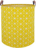 Waterproof Laundry Hamper Collapsible Laundry Basket Leather Handle Laundry Bag by %E2%80%8ETeLUVHome