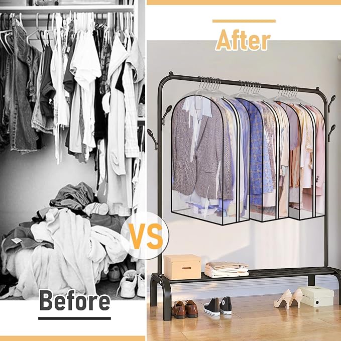 MISSLO 32" All Clear Garment Bags - Image 7