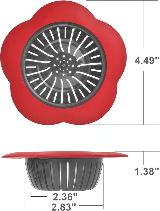 Silicone Sink Drain Strainer, 4 Pack - Image 4