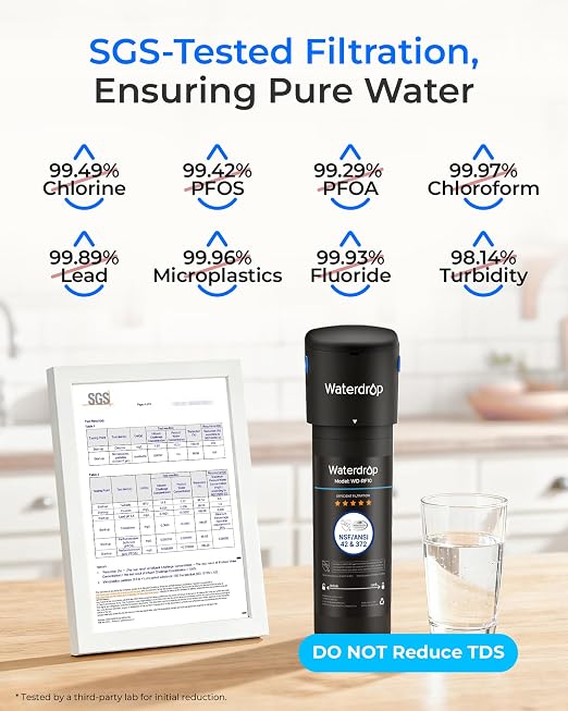 Waterdrop 10UA Under Sink Water Filter System, NSF/ANSI 42 Certified 1 Year | - Image 3