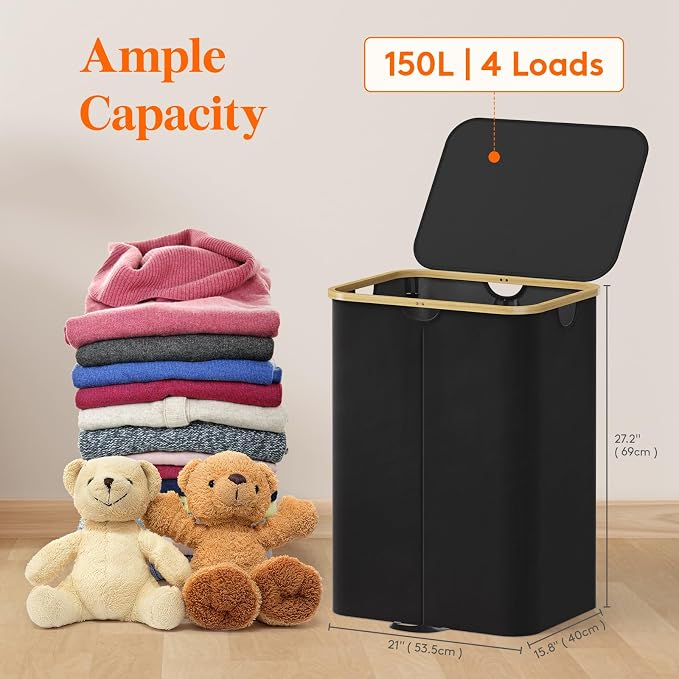 Lifewit 150L Double Laundry Hamper - Image 2