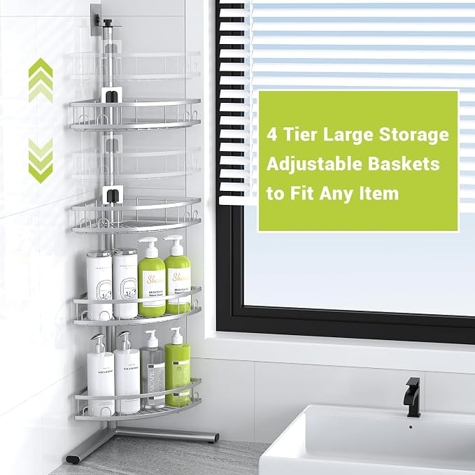 Aitatty Floor Standing Corner Shower Caddy - Image 6