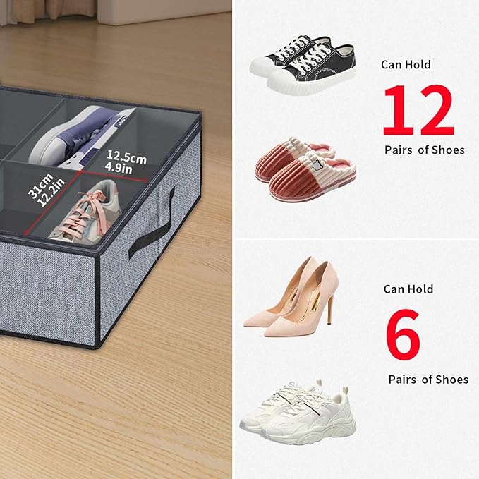 Onlyeasy Large Under Bed Shoe Organizer - Image 8