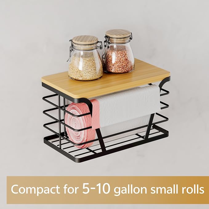 TIDIIABODE Small Grocery Bag Holder, Trash bag holder - Image 2