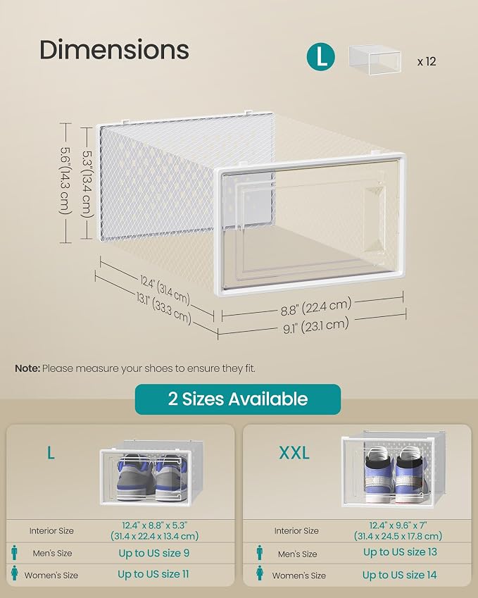 SONGMICS Shoe Boxes - Image 5