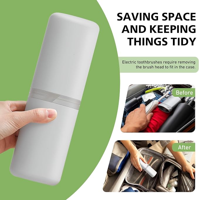 Travel Toothbrush Case, Portable Tooth Brush Holder and Toothpaste Cover - Image 6