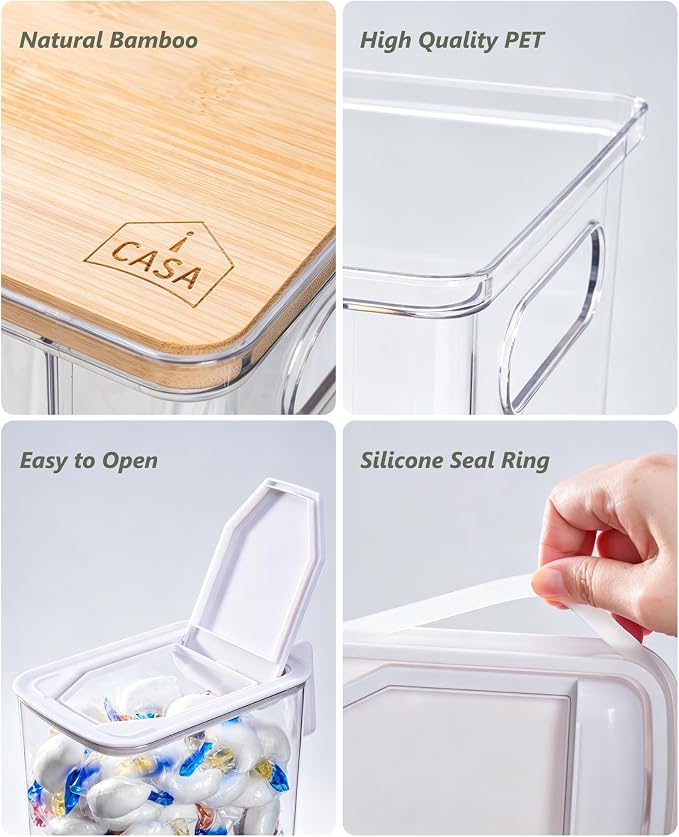 iCASA 3 in 1 Trash Bag and Dishwasher Pod Organizer Garbage Bags Dispenser - Image 4