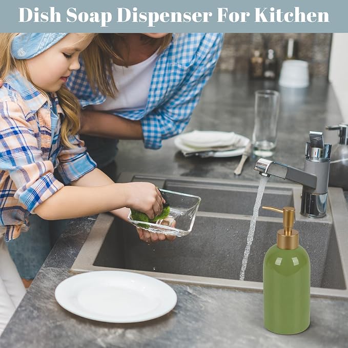 Natheeph Soap Dispenser for Bathroom/Kitchen Fill Hand Soap/Dish Soap, 14OZ | - Image 4