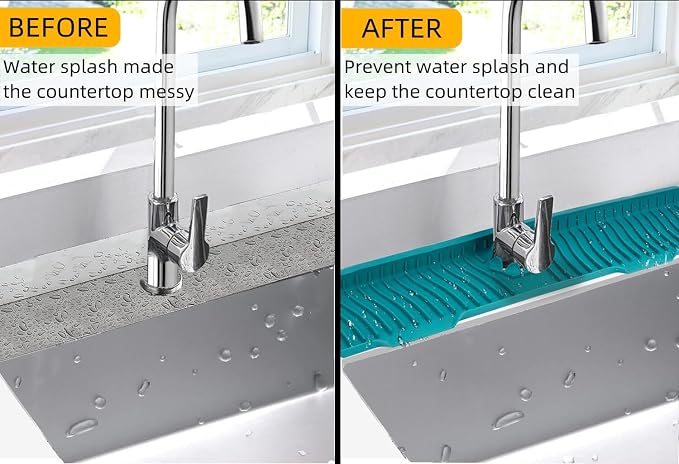 30 Inch Sink Splash Guard, Large Size Kitchen Sink Splash Guard, Longer - Image 4