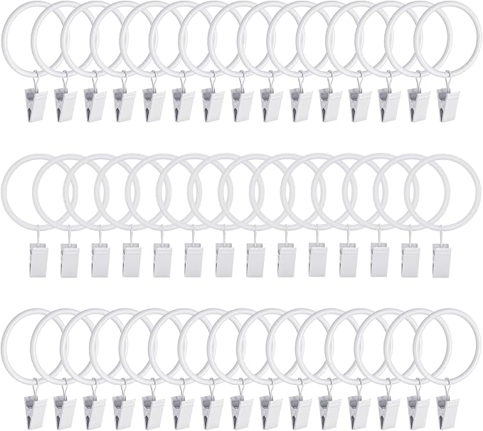 Lansian 44 Pack Curtain Rings by Lansian