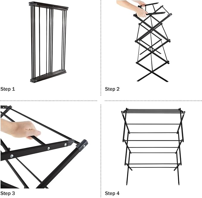 Collapsible Drying Rack for Laundry, Indoor Outdoor Clothes Drying Rack Foldable - Image 3