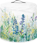 Insulated Pressure Cooker Appliance Cover, Also Fit for Rice Cooker, Air Fryer and Crock Pot, 6 Qt Dust Cover with Pocket for Spoon/Cooking Utensils/Recipes, Blue Green Floral