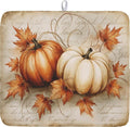 Fall Pumpkin Dish Drying Mat 16X18 Inch Vintage Autumn Drying Mat by Kawani