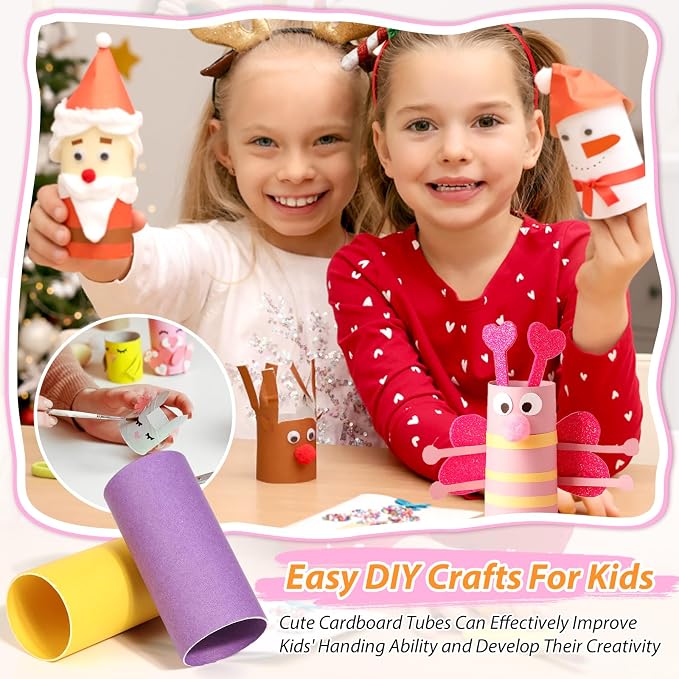 MAPVOLUT 60-Pack Multicolor Cardboard Tubes - Image 5