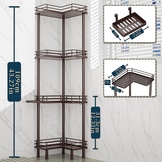 Consumest Corner Shower Caddy Standing - Image 5