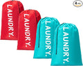 4 Pack Travel Laundry Bag, Extra Large Dirty Clothes Organizer by Unknown