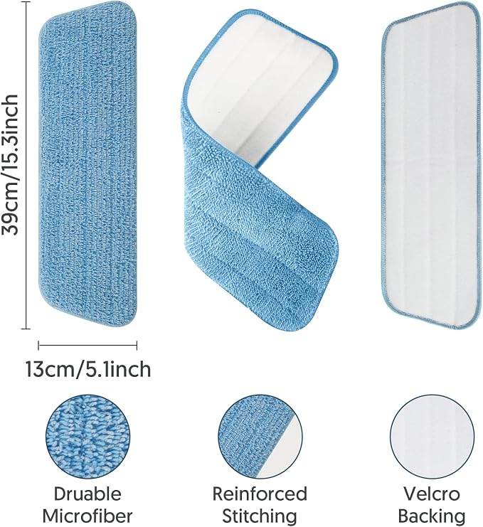 Washable Mop Pads for Swiffer PowerMop: Microfiber Wet Mops Refills 7 Pack - Image 5