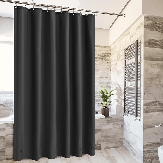 Barossa Design Black Shower Curtain Liner - Image 2