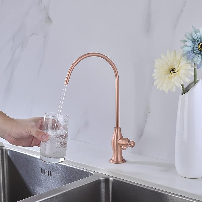 Delle Rosa Drinking Water Faucet in Copper Finish, Retro Stainless Steel - Image 4