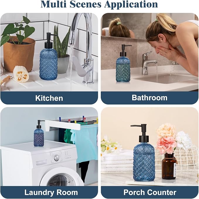 1 Pack 14oz Glass Soap Dispenser - Image 4