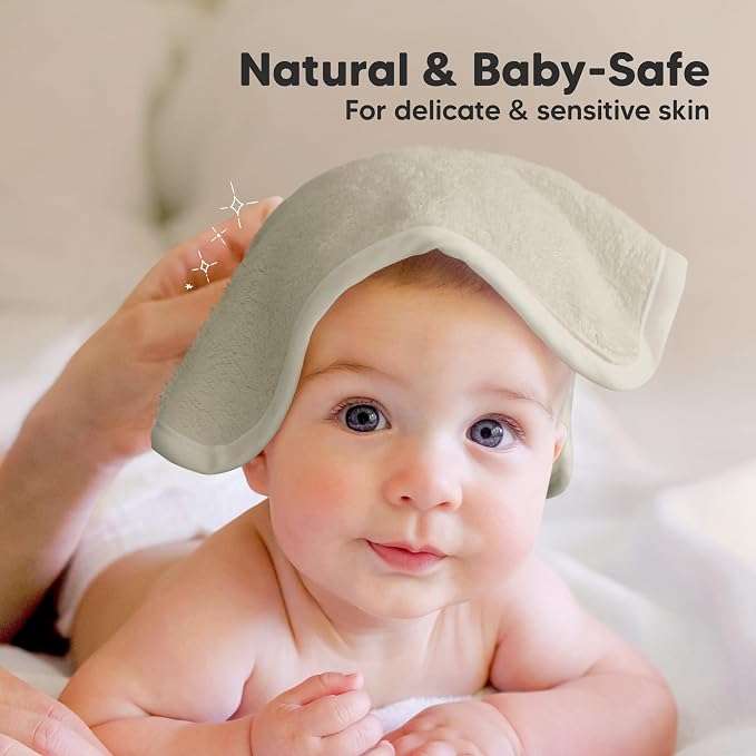 6-Pack Baby Washcloths, Soft Absorbent Washcloths - Image 5